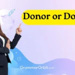 donor or donar
