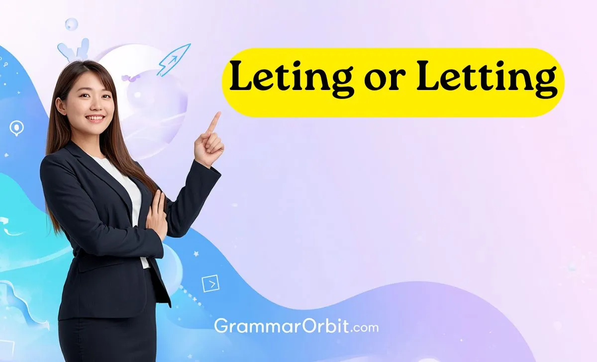 leting or letting
