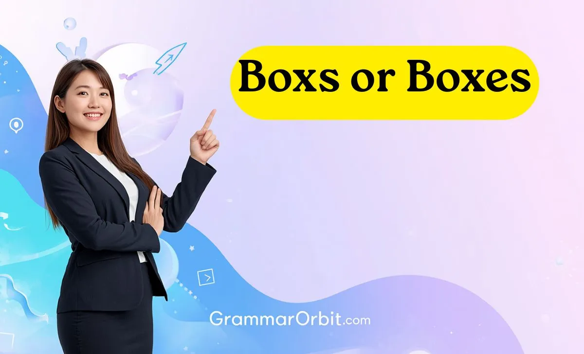 boxs or boxes