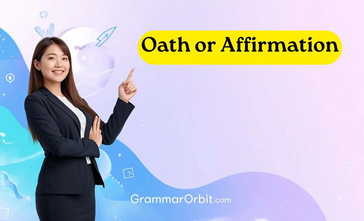 oath or affirmation